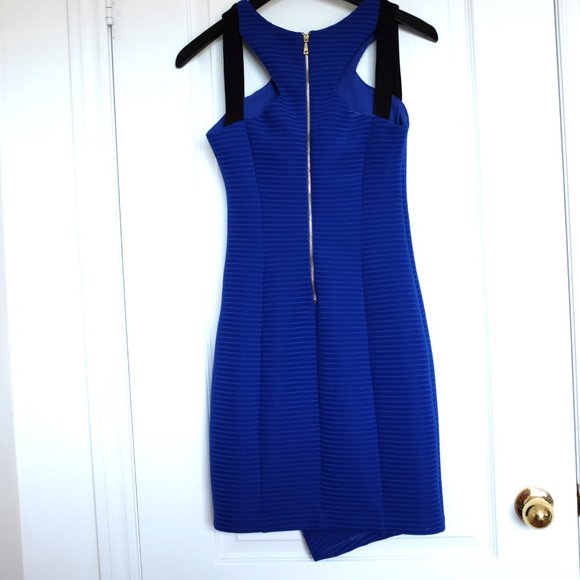 COPY - Guess Blue Sleeveless Scuba Sheath Dress Size 4 - Picture 5 of 13